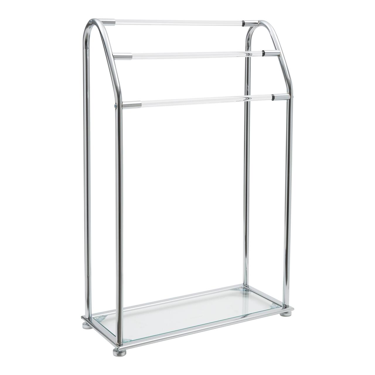 Organize It All Freestanding Acrylic Towel Rack